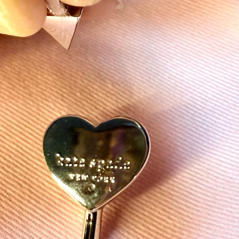 NWTKate spade silver heart arrow open bangle bracelet - Picture 12 of 12